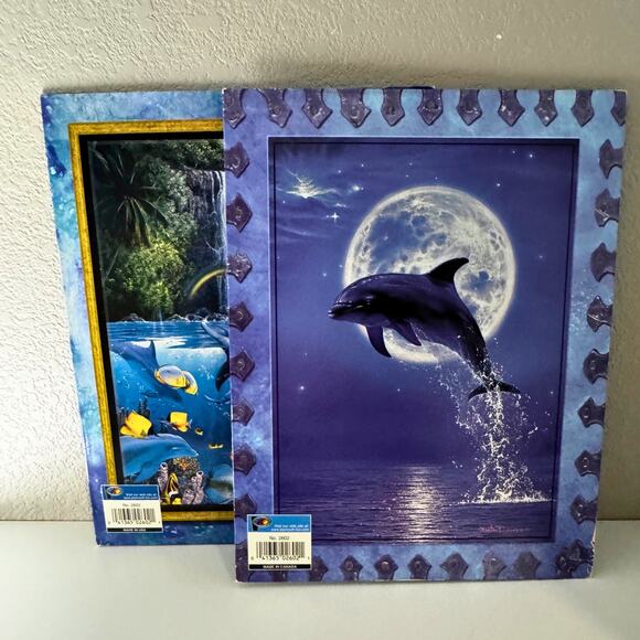Christian Riese Lassen Dolphin Art Folder Lot – Set (2) – Vintage 90s Stationery - Picture 5 of 7